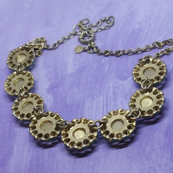 J Crew Lime Green Enamel Cupcake Style Statment Necklace - Picture 7 of 8